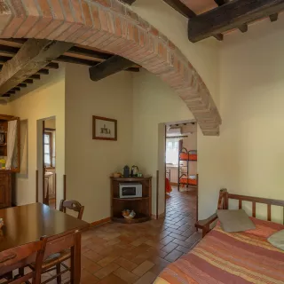 Appartamento Spoleto - Soggiorno con angolo cottura e divano letto